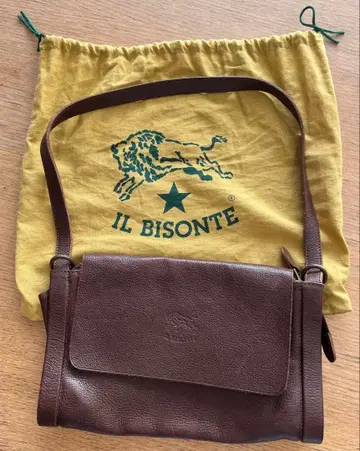 IL BISONTE 브라운 숄더백 수납 가방 포함