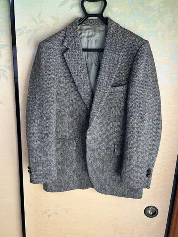 해리스 트위드 테일러드 자켓