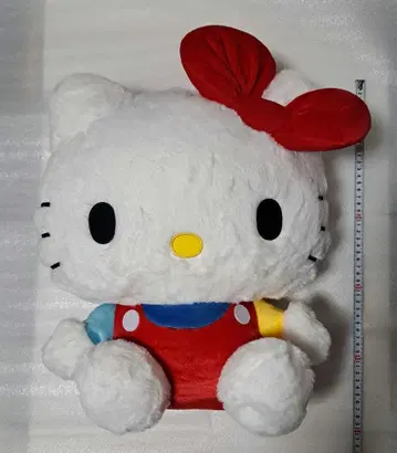 헬로키티 레트로 카라돌 GJ 빅 봉제 인형 42cm 미사용 새상품