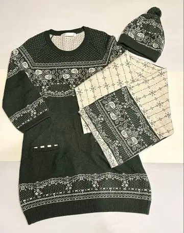 핑크하우스 니트 세트 3점