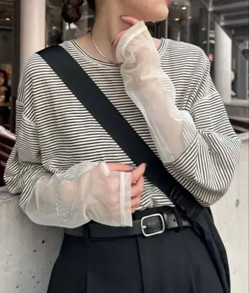 차오패닉 티피 소매 절개 시어 모듬 tee 2세트