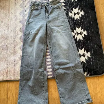 SOMETHING LISA 와이드 하이웨스트 데님