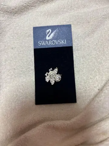 [ 미사용품 ] Swarovski 나비 크리스탈 브로치