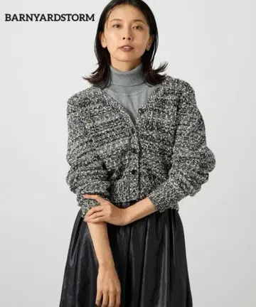 BARNYARDSTORM 슬라브 MIX 니트 가디건