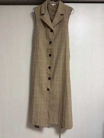 moussy 체크 롱베스트