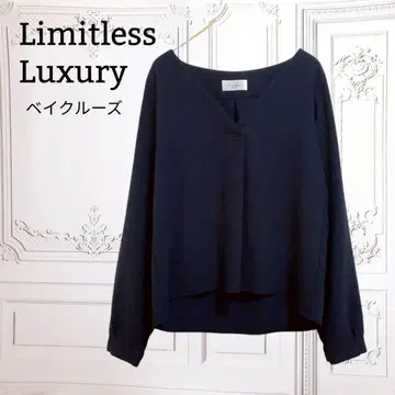 [리미트리스 럭셔리] 블라우스/티셔츠 [F] 네이비 업무 일본제