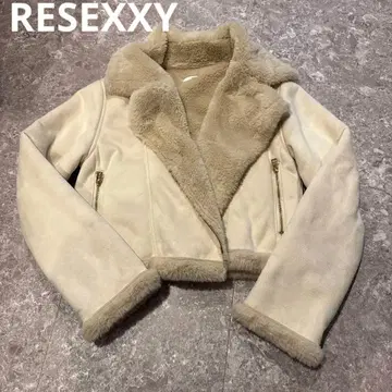 RESEXXY 페이크 무스탕 블루종