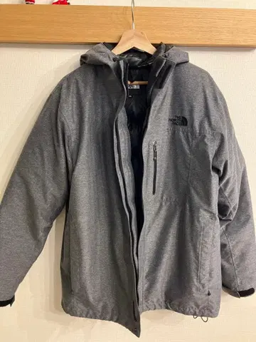 THE NORTH FACE 그레이 후드 부착 자켓