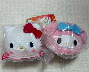 산리오 울려라 삐삐! 마스코트 봉제 인형 찐빵 디자인 키티 마이멜로디