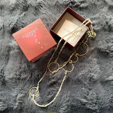 아쉬페프랑스 롱 목걸이 그레이 계열