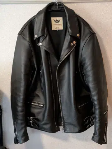 666 더블 라이더 자켓 42 블랙