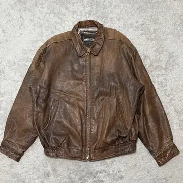 CONEY ISLAND Short Leather Jacket L CA17