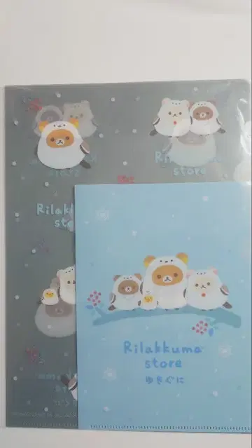 리락쿠마 스토어 A4 클리어 파일 2장 세트