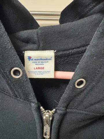 PIZZA OF DEATH 후드티 블랙 L