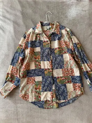 100% 실크 빈티지 블라우스 Amanda Italy [L]