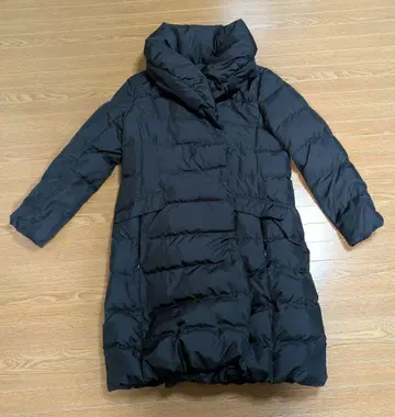 블랙 롱 다운 자켓 M 사이즈 프레임워크