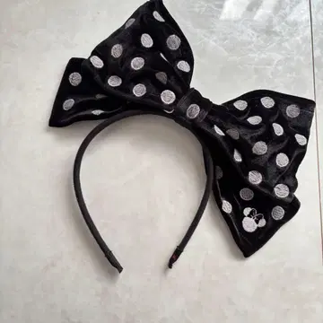 [ 새상품급 ] 디즈니 미니 리본 머리띠 도트
