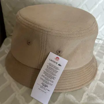 LACOSTE 베이지 버킷햇