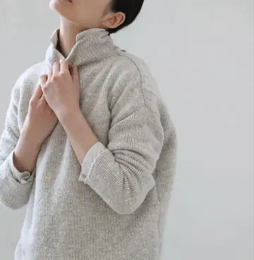 evameva 실크울 터틀넥