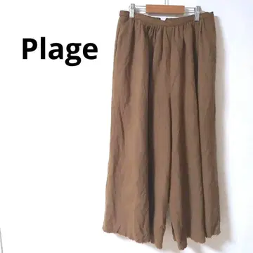 2.03 [ 플라주 ] 와이드 팬츠 스트레이트 내추럴 심플 무지