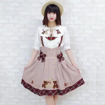 amavel Collection Bear 점프스커트 블라우스