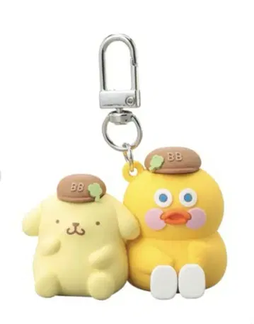 브랜치 브라더 x 산리오 캐릭터 PVC 마스코트 키링 폼폼푸딩