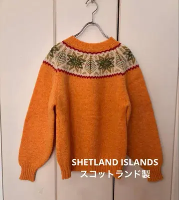 노르딕 크리스마스 니트 SHETLAND ISLANDS 스코틀랜드제