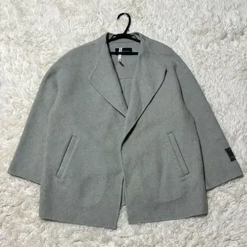 인기 완판템 어반 리서치 샴브레이 울 리버 숏코트