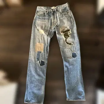 AVIREX TYPE BLUE 30 데미지 가공