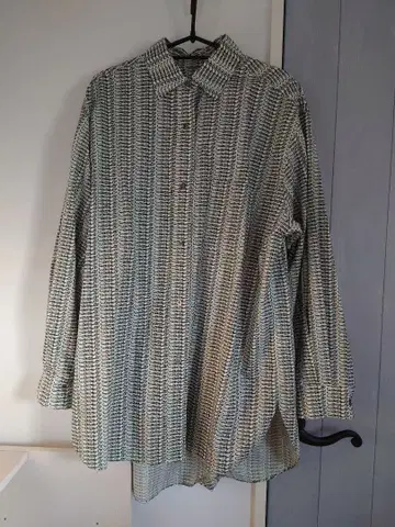 6(ROKU) 코튼 카 프린트 셔츠 블라우스