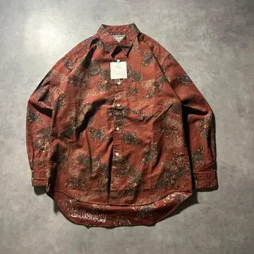 빈티지 올 패턴 레트로 데드스탁 아트 패턴 디자인 셔츠