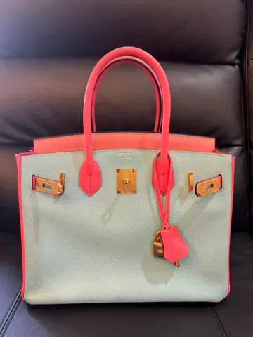 [ 거의 미사용 새상품 ] 컬러풀 트리코 백