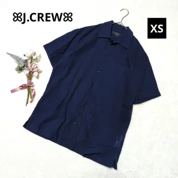 1610 제이크루 반팔 셔츠 [ XS ] 네이비 코튼 100% 캐주얼