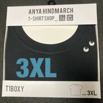 ANYA HINDMARCH T1BOXY 셔츠 3XL 블랙