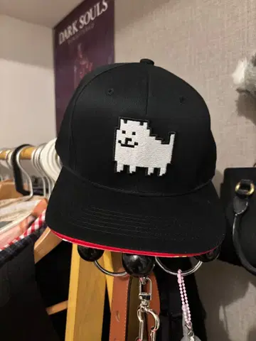 Undertale 귀찮은 개 츠바 안쪽 프린트 캡 언더테일