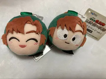 닌타마 란타로 젠포지 잇사쿠 페이스 배지 봉제 인형