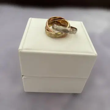 하와이안 삼연 반지 에나멜 무늬 반지