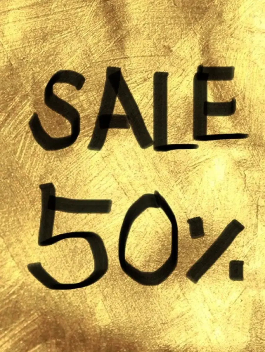 50% off all items SALE 50%