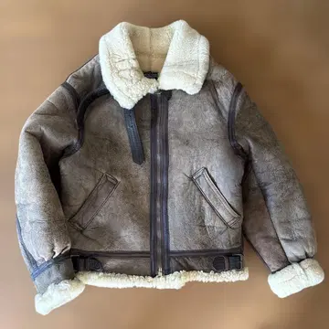 AVIREX TYPE B-3 자켓 사이즈 38 무스탕 양모 가죽