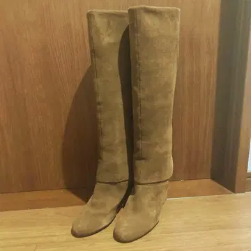 가격 인하 가능 PARADIS COULEUR 스웨이드 롱 부츠 23cm