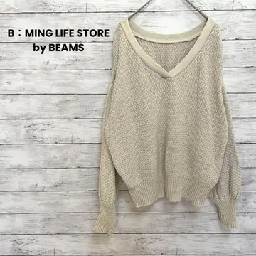 [ 비밍 라이프 스토어 바이 빔즈 ] 니트 V넥 빅 루즈