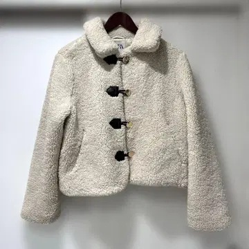 ZARA 자라 보아 자켓 크림 아이보리 S 1127