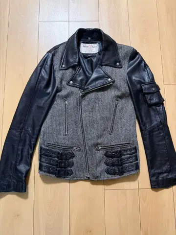 처분 가격 Harris Tweed 라이더 자켓