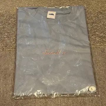sumika 자수 T셔츠 애시드 블루 L