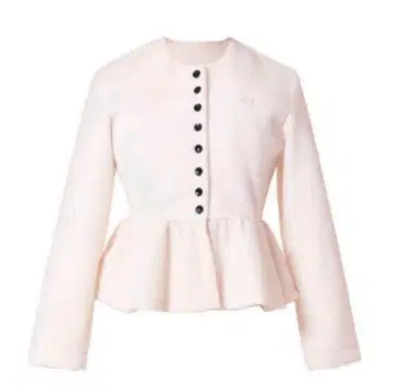 Bibiy 'B' CAMEL 페플럼 가디건 핑크