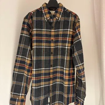 긴팔 men's 플란넬 셔츠
