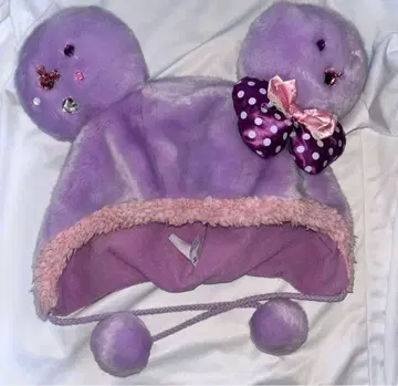 디즈니 팬캡 보라색 미니