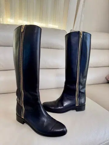 긴자 카네마츠 사이드 지퍼 롱 부츠 지퍼 24