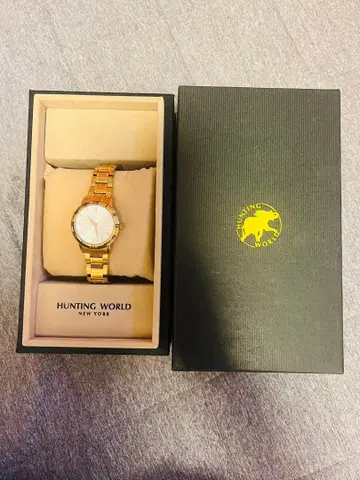 헌팅 월드 골드 손목시계 배터리 방전