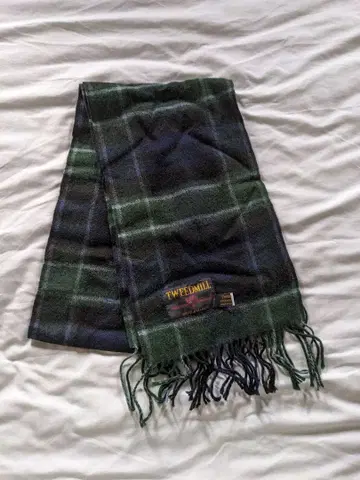 램스울 100% 그린 계열 머플러